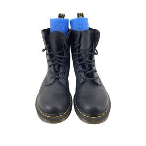 Dr Doc Martens Women's 1460 Pascal Soft Leather Boots Lace up Black Sz 8